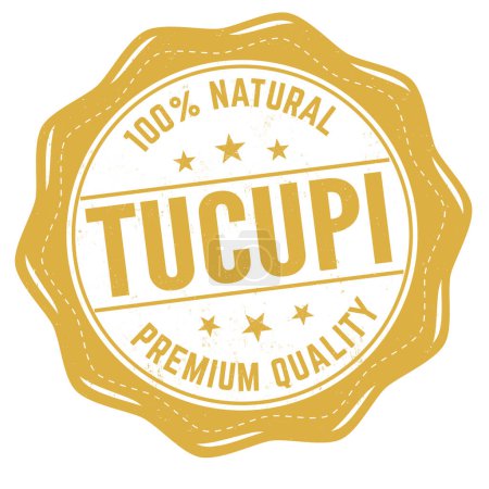 Illustration for Tucupi grunge rubber stamp on white background, vector illustration - Royalty Free Image