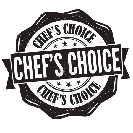 Illustration for Chef's choice grunge rubber stamp on white background, vector illustration - Royalty Free Image