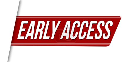 Illustration for Early access banner design on white background, vector illustration - Royalty Free Image