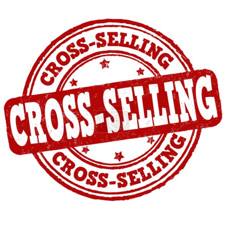 Cross selling grunge rubber stamp on white background, vector illustration