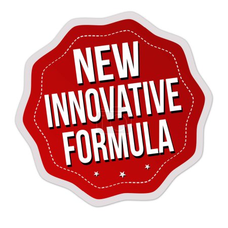 Illustration for New innovative formula label or stamp on white background, vector illustration - Royalty Free Image