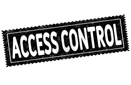 Illustration for Access control grunge rubber stamp on white background, vector illustration - Royalty Free Image