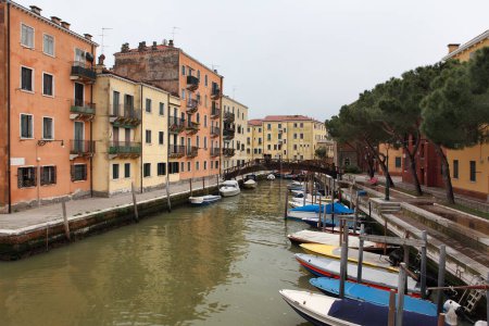 VENICE,ITALY - APRIL 26,2019: Away from the crowds of tourists, Venice offers plenty of stunning neighborhoods with fewer people to explore.