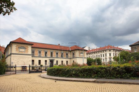 Foto de Budapest, Hungría - 4 de julio de 2018: Evangelical High School College - Imagen libre de derechos