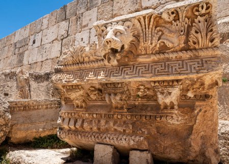 Foto de Las ruinas de la antigua ciudad de Baalbek en Líbano - Imagen libre de derechos