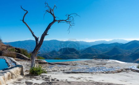 Hierve el Agua, thermal spring in the Central Valleys of Oaxaca, Mexico