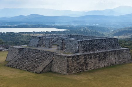 Téléchargez les photos : Site archéologique pré-colombien de Xochicalco au Mexique. Site du patrimoine mondial de l'UNESCO - en image libre de droit