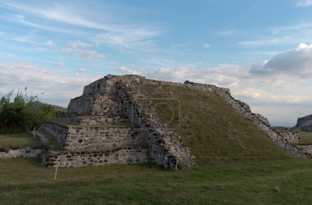 Téléchargez les photos : Site archéologique pré-colombien de Xochicalco au Mexique. Site du patrimoine mondial de l'UNESCO - en image libre de droit