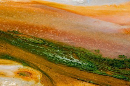 Téléchargez les photos : Nature abstraite. Texture du bassin de porcelaine dans le parc national de Yellowstone, États-Unis. - en image libre de droit