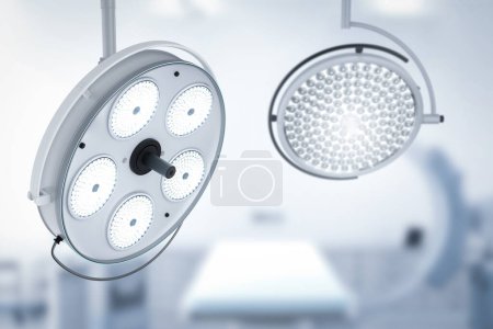 Photo for 3d rendering surgery lights or medical lamps in surgery room - Royalty Free Image