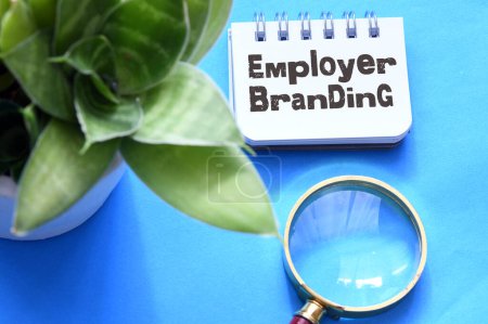 Photo for Employer Branding words in an office notebook - Royalty Free Image