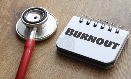 Photo for Burnout word as medical concept - Royalty Free Image