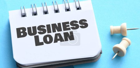 Business Loan Text, Geschäftskonzept Hintergrund