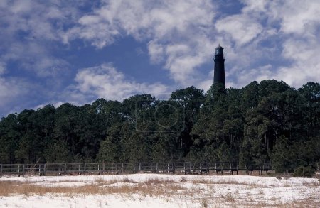Foto de A view of the Pensacola Lighthouse, Naval Air Station, Pensacola, Florida - Imagen libre de derechos