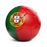 Portugal soccer-football ball with country flag design decoration