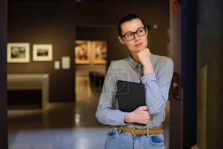 Photo for Woman Visiting Art Gallery Lifestyle Concept - Royalty Free Image
