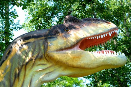 Photo for Dinosaur Allosaur, Allosaurus fragilis in jurassic park, dinosaurs series - Royalty Free Image