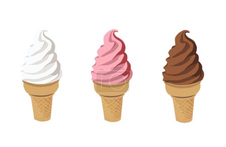 Ilustración del vector de helado 