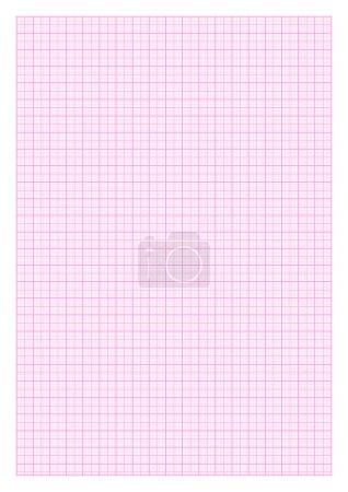 Ilustración de Milímetro rosa papel A4 formato vector ilustración sobre fondo blanco - Imagen libre de derechos
