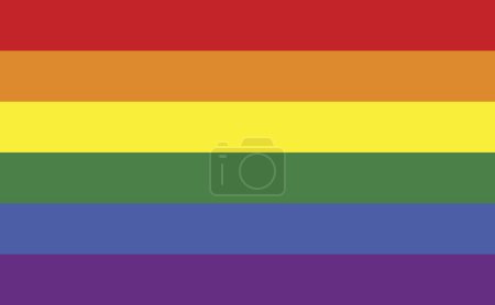Téléchargez les illustrations : Drapeau arc-en-ciel - symbole de l'illustration vectorielle de communauté LGBTQ + - en licence libre de droit