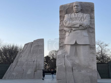 Photo for WASHINGTON, DC - DEC 23: Martin Luther King Jr. Memorial in Washington, DC, as seen on Dec 23, 2022. This memorial is the first African American honored with a memorial on or near the National Mall. - Royalty Free Image
