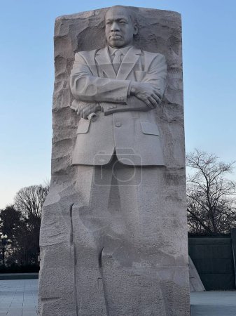 Photo for WASHINGTON, DC - DEC 23: Martin Luther King Jr. Memorial in Washington, DC, as seen on Dec 23, 2022. This memorial is the first African American honored with a memorial on or near the National Mall. - Royalty Free Image
