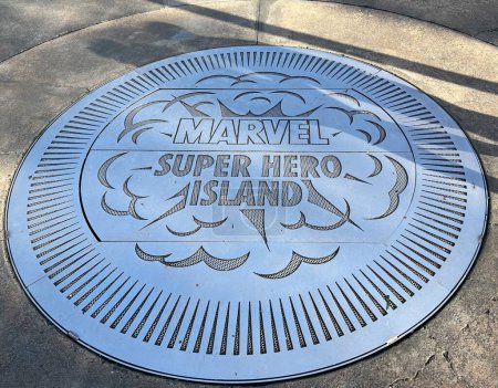 Photo for ORLANDO FL - DEC 30: Marvel Super Hero Island at Universal Islands of Adventure in Orlando, Florida, as seen on Dec 30, 2022. - Royalty Free Image