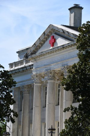 Photo for WASHINGTON, DC - SEP 25: American Red Cross National Headquarters in Washington DC, as seen on Sep 25, 2021. - Royalty Free Image