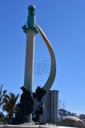 Téléchargez les photos : MAZATLAN, MEXIQUE - 12 avril : Monumento al Pescador à Mazatlan, Mexique, vu le 12 avril 2023. - en image libre de droit