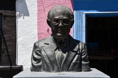 Photo for SAN JOSE DEL CABO, MEXICO - APR 13: Profr Jesus Castro Agundez statue at Plaza Mijares in San Jose del Cabo, Mexico, as seen on April 13, 2023. - Royalty Free Image