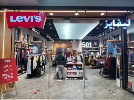 Photo for DOHA, QATAR - FEB 12: Levis store at City Center Doha Mall in Qatar, as seen on Feb 12, 2023. - Royalty Free Image
