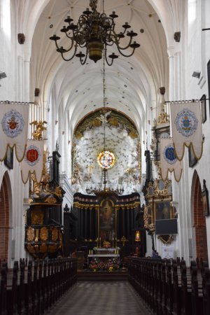 Foto de GDANSK, POLONIA - 20 AGO; Oliwa Cathedral in Gdansk, Poland, visto en 20 Ago 2019. - Imagen libre de derechos
