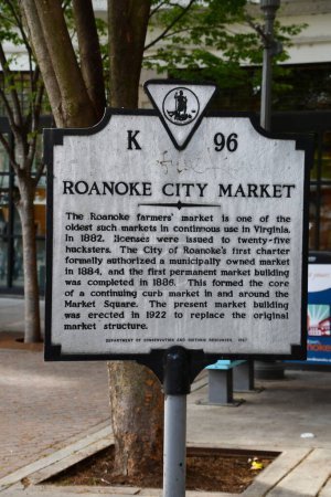 Photo for ROANOKE VA - APR 9: Downtown Roanoke in Virginia, as seen on April 9, 2022. - Royalty Free Image