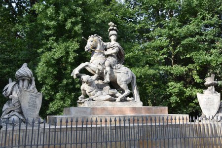 Photo for WARSAW, POLAND - AUG 17: Polish King Jan III Sobieski Monument in Warsaw, Poland, as seen on Aug 17, 2019. - Royalty Free Image