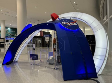 Photo for NEW ORLEANS, LA - NOV 21: NASA exhibit at MSY Louis Armstrong New Orleans International Airport in Louisiana, as seen on Nov 21, 2023. - Royalty Free Image