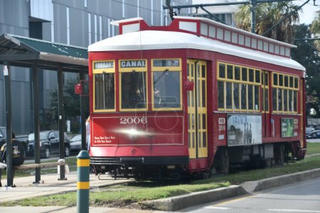 Photo for NEW ORLEANS, LA - NOV 22: Canal Streetcar in New Orleans, Louisiana, as seen on Nov 26, 2023. - Royalty Free Image