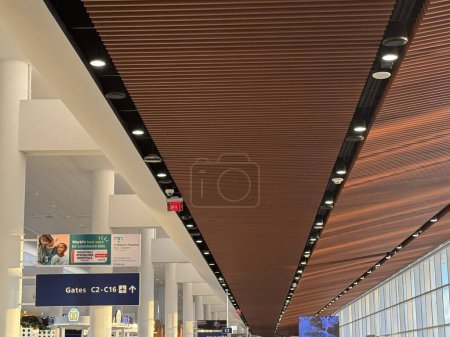 Photo for NEW ORLEANS, LA - NOV 24: MSY Louis Armstrong New Orleans International Airport in Louisiana, as seen on Nov 24, 2023. - Royalty Free Image