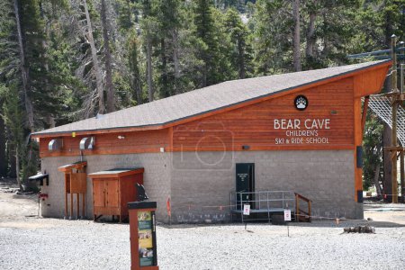 Photo for SOUTH LAKE TAHOE CA - AUG 15: Bear Cave Children Ski & Ride School in South Lake Tahoe, California, as seen on Aug 15, 2023. - Royalty Free Image