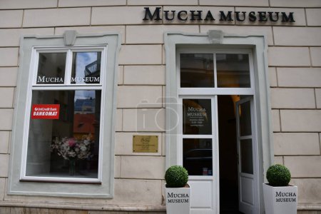 Photo for PRAGUE, CZECH REPUBLIC - JUL 8: Mucha Museum in Prague, Czech Republic, as seen on July 8, 2022. - Royalty Free Image