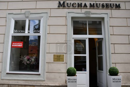 Photo for PRAGUE, CZECH REPUBLIC - JUL 8: Mucha Museum in Prague, Czech Republic, as seen on July 8, 2022. - Royalty Free Image