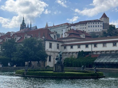 PRAGUE, CZECH REPUBLIC - JUL 8: Wallenstein Palace Gardens in Prague, Czech Republic, as seen on July 8, 2022.