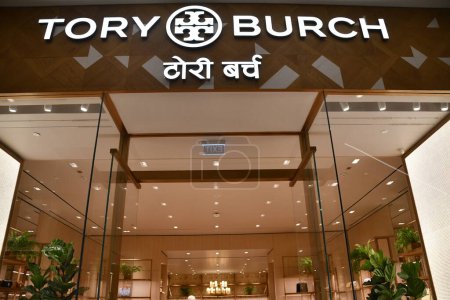 Photo for MUMBAI, INDIA - FEB 24: Tory Burch store at Jio World Plaza shopping mall in Mumbai, India, as seen on Feb 24, 2024. - Royalty Free Image