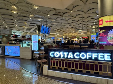 Photo for MUMBAI, INDIA - FEB 19: Costa Coffee at Chhatrapati Shivaji Maharaj International Airport  in Mumbai, India, as seen on Feb 19, 2024 - Royalty Free Image