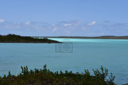 Chalk Sound off the coast of Providenciales in the Turks and Caicos Island