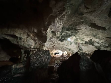 Grottes de Conch Bar sur l'île de Middle Caicos dans les îles Turques et Caïques