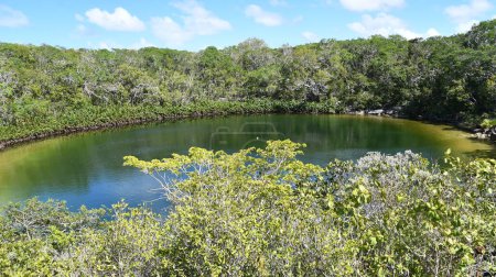 Cottage Pond sur North Caicos dans les îles Turques et Caïques