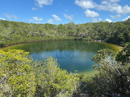 Cottage Pond on North Caicos in the Turks and Caicos Islands