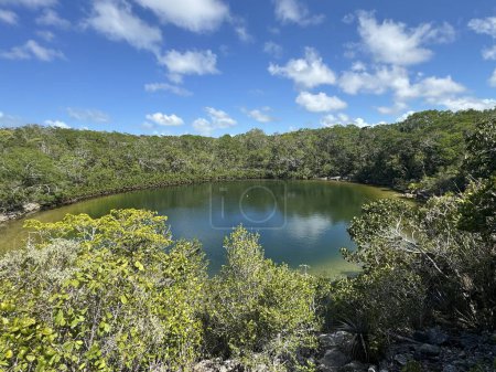 Cottage Pond en Caicos del Norte en las Islas Turcas y Caicos