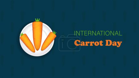 Día internacional de la zanahoria vector de diseño