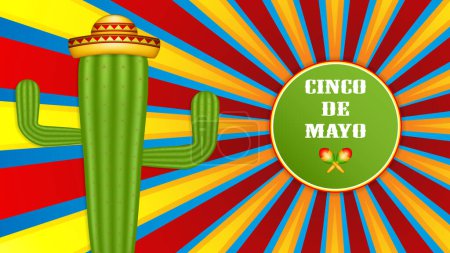 Cinco De Mayo poster design, illustration vectorielle
